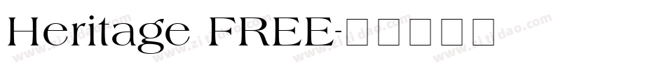 Heritage FREE字体转换